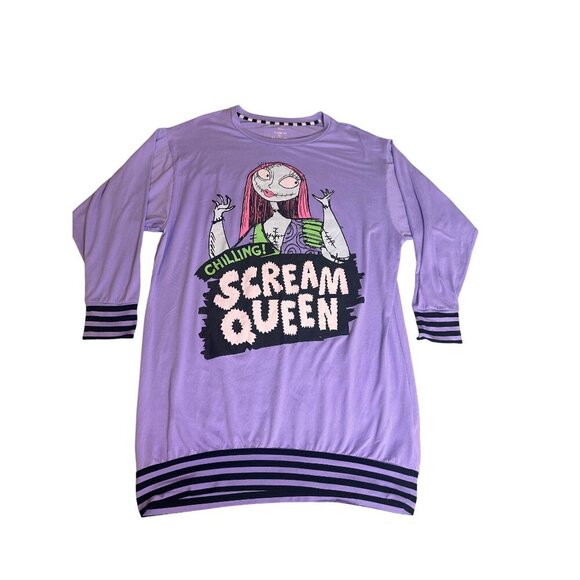 Disney Tim Burtons the Nightmare Before Christmas Scream Queen Sleepshirt XS/XCH - Picture 6 of 9